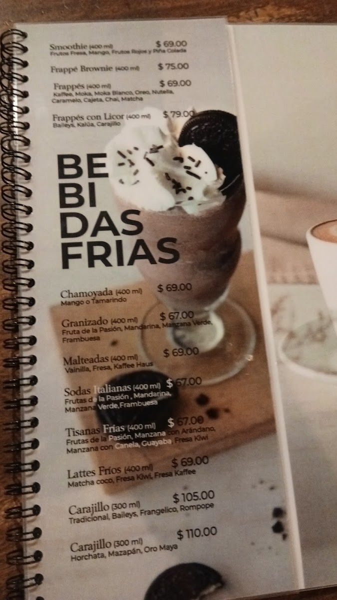 Oro Maya Kaffee Haus Menu - Image 3